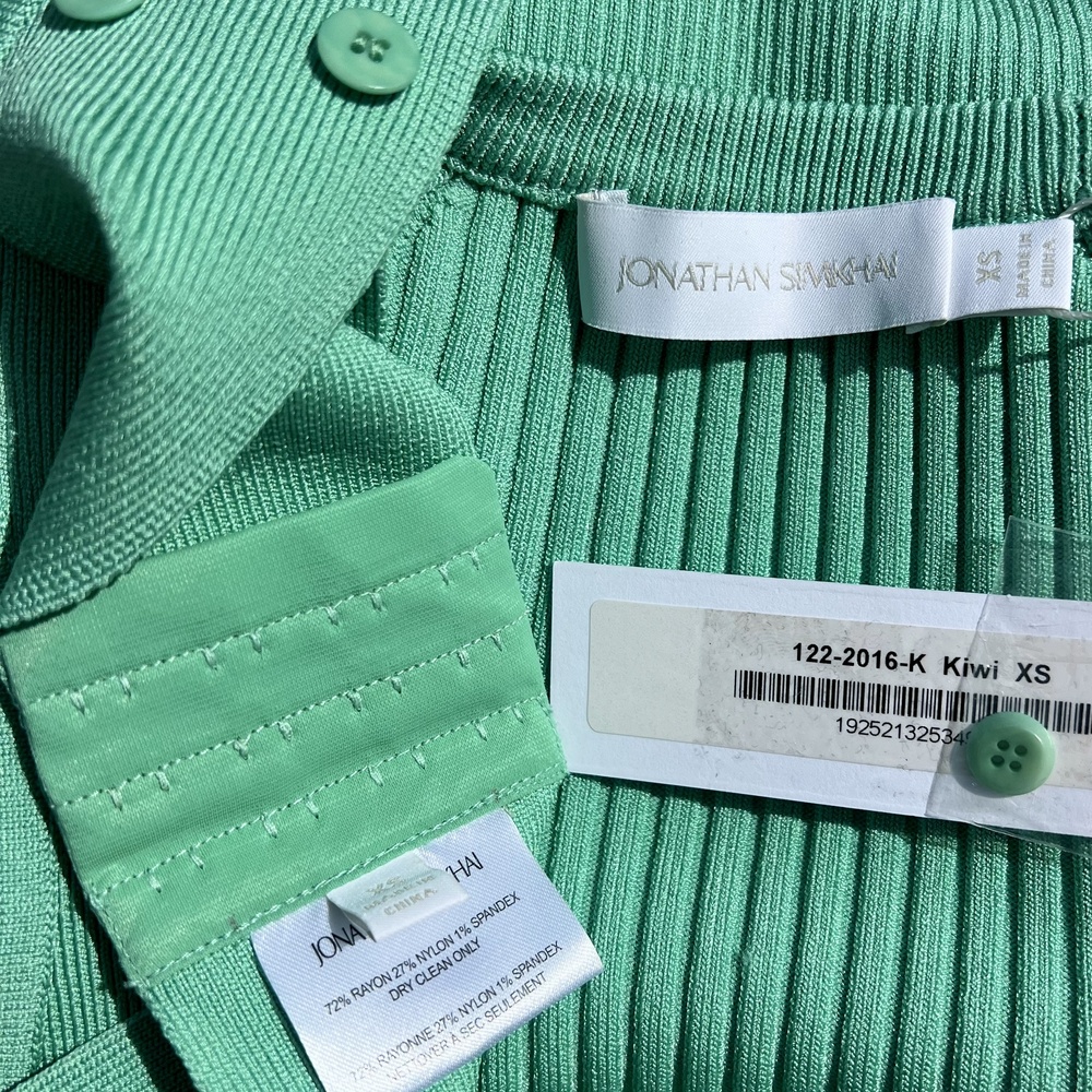 Jonathan Simkhai Jayline Pullover Kiwi Green 2 Piece Set Size XS fits Small NWT - Picture 7 of 8